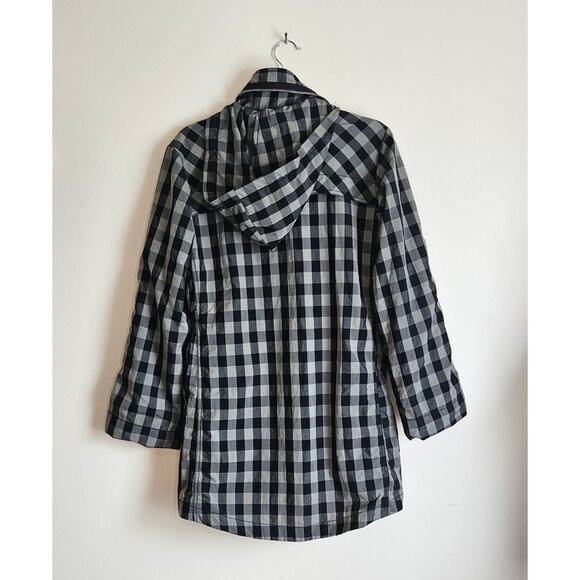 My Anorak Water Resistant Jacket, Elegant Black & Silver Check, S XS - Picture 9 of 10